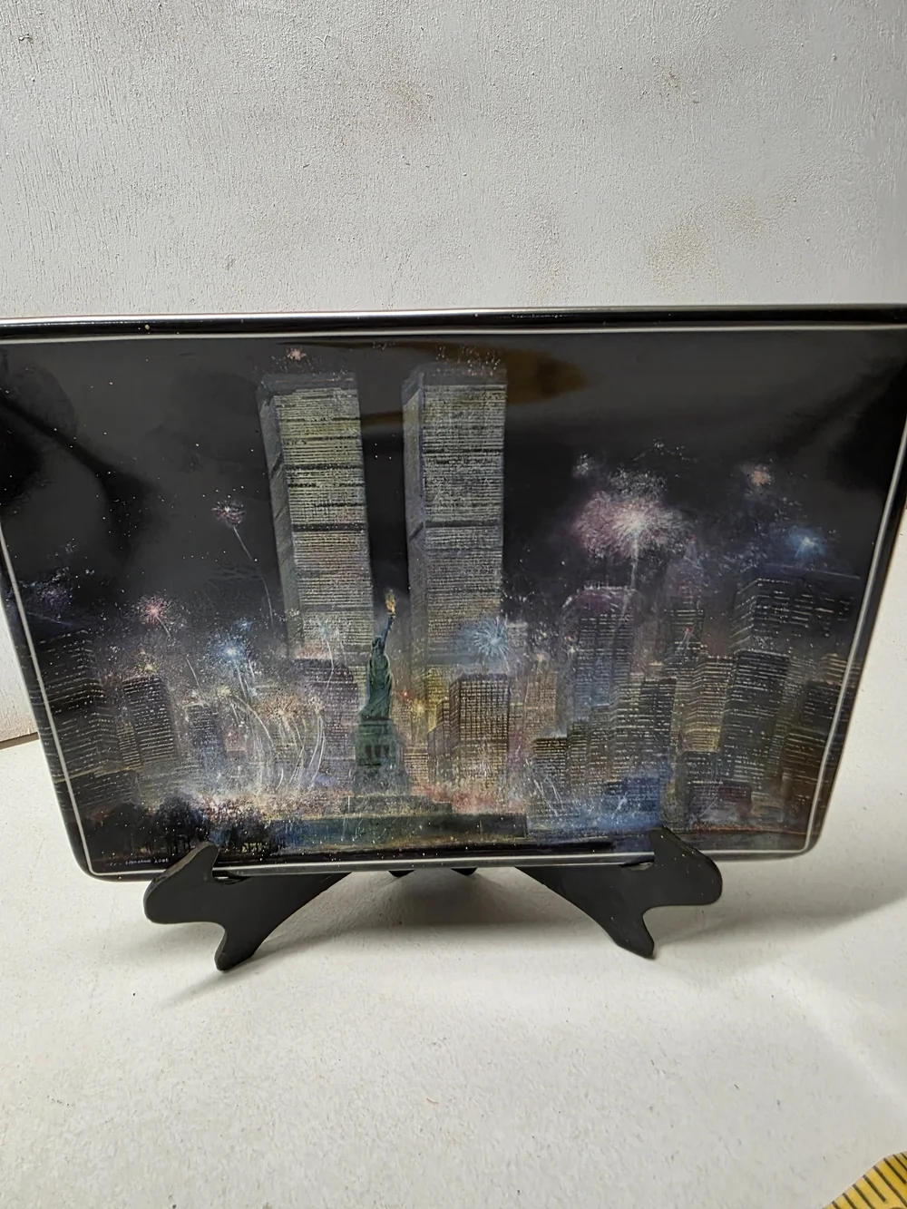 Bradford Exchange In Their Glory Peter Ellenshaw Twin Towers 9/11 Plate 2002